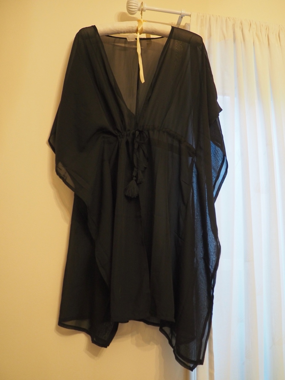 Sheer Black Sun Cover Up